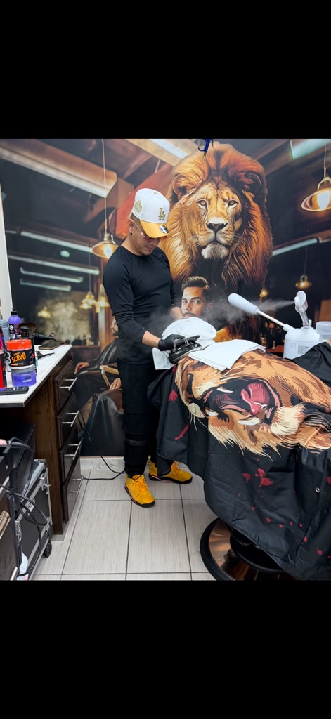 Barbería en acción